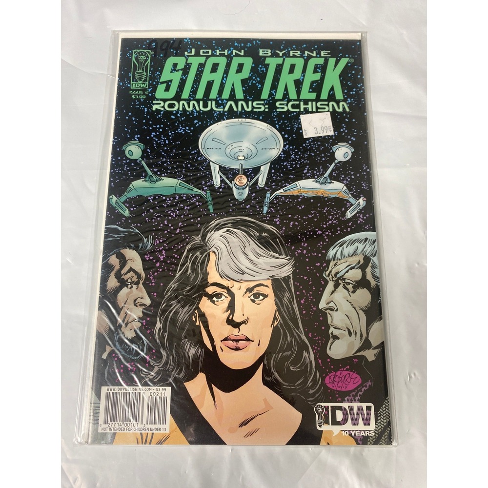 Star Trek Romulans‎ Schism 2 John Byrne IDW Publishing 2009 Sci-Fi Comic Book